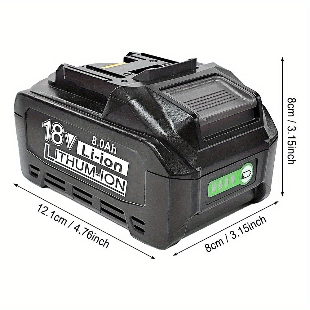 2PACK 8.0Ah 18V Replacement Battery for Makita 18V Lithium-ion Battery Compatible with 18 Volt BL1850B BL1840B BL1830B BL1835 BL1840 BL1850 BL1860 LXT400 Battery with LED Indicator Cordless Power Tool Battery