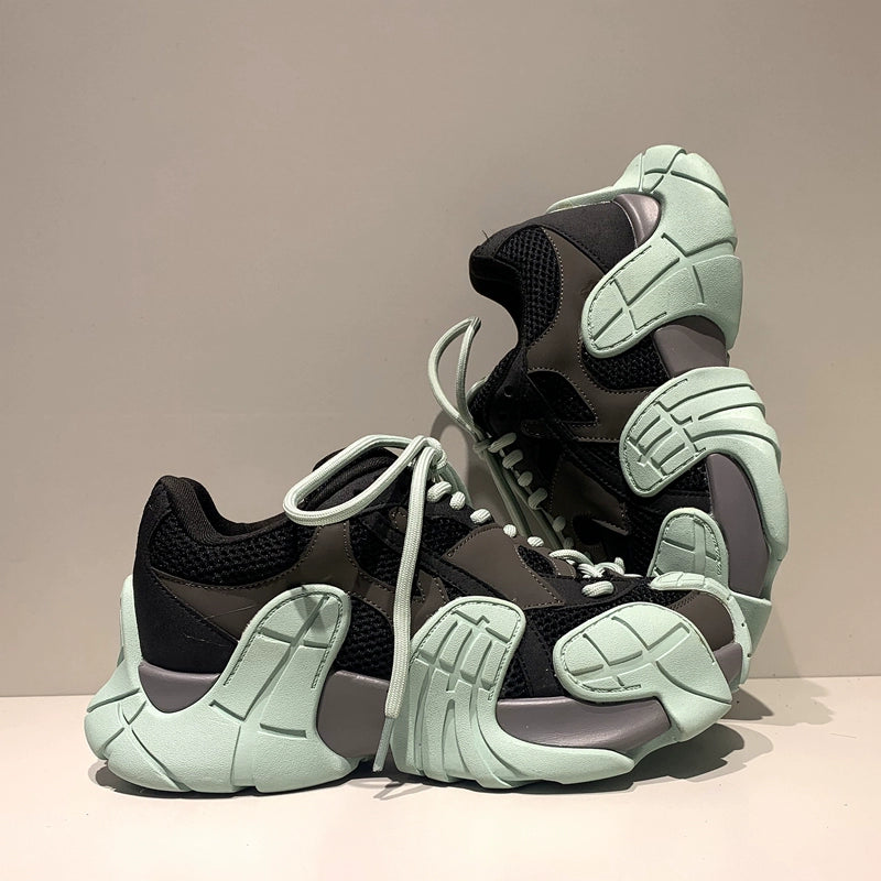 European station 2024 new dad shoes men and women the same couple tire shoes lace-up casual platform sports shoes ins
