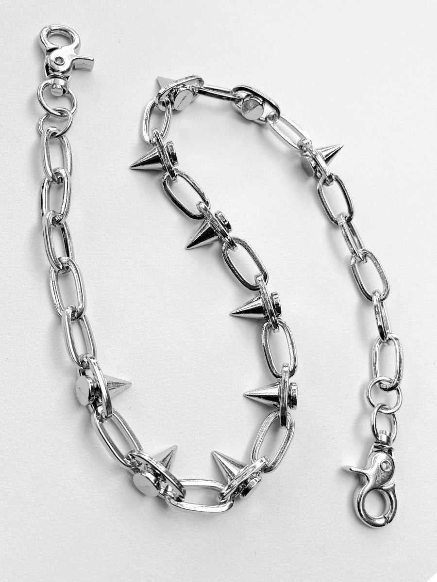 Punk Metal Rivets Spikes Bullets Waist Chains Rock Jeans Chains Accessories High Street Trouser Chains