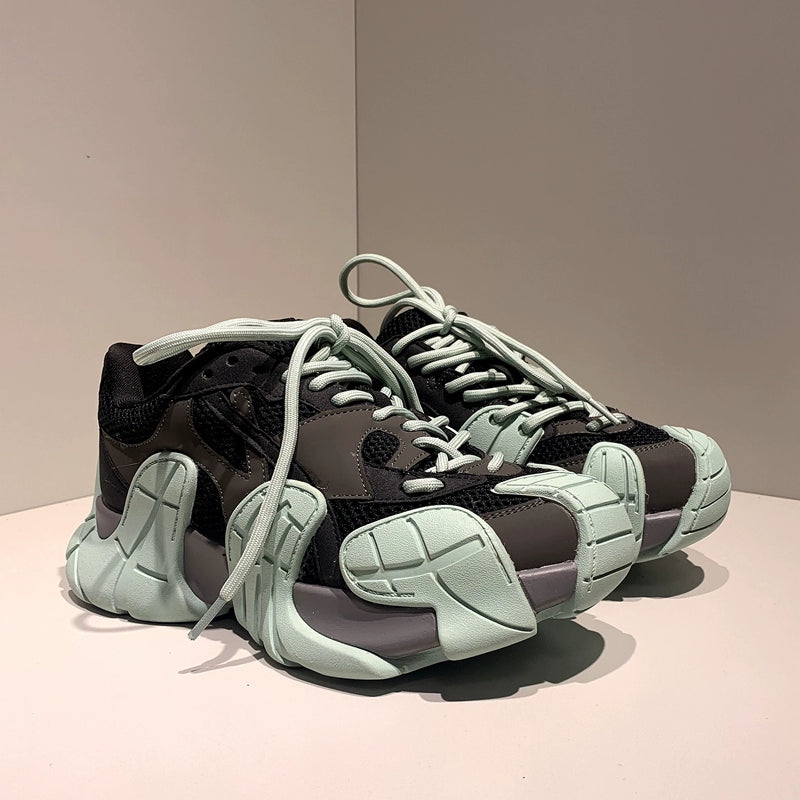European station 2024 new dad shoes men and women the same couple tire shoes lace-up casual platform sports shoes ins
