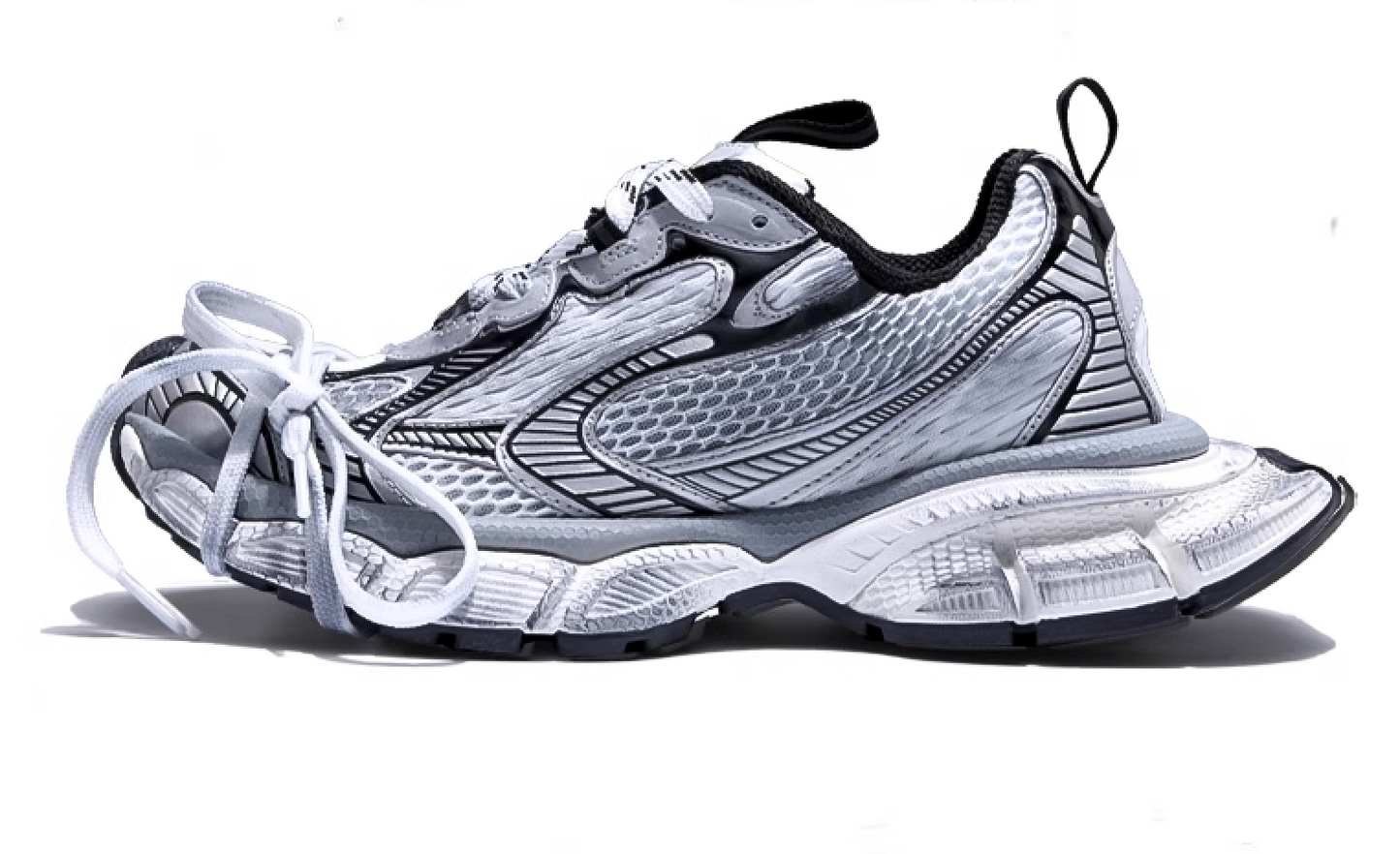 Paris 3xl dad shoes women's old ninth generation 2024 spring new women's shoes heightening sports platform shoes tide