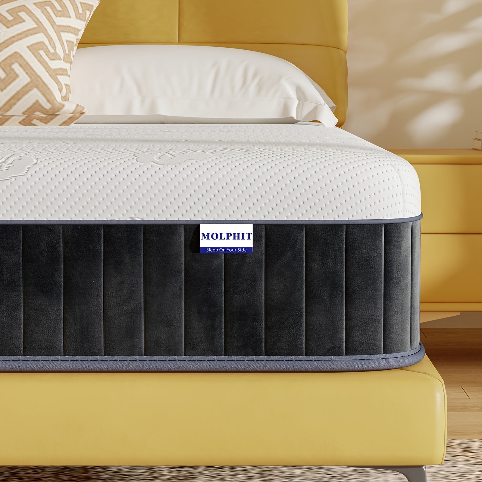 Mattress 140 x 200cm - Hardness H3 and H4 The Innerspring Hybrid Memory Foam Bed in a Box for Ultimate Support and Pressure Relief, Bed Mattress 90 x 200cm