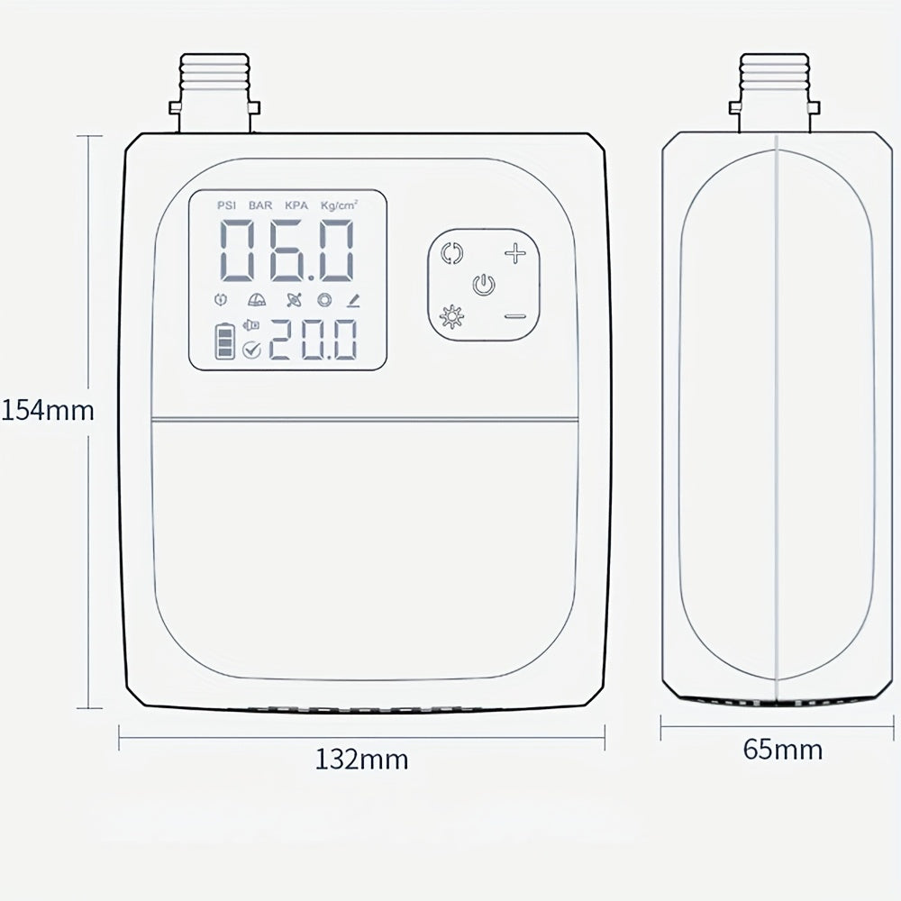 Electric Air Pump Wireless Air Pump 80W Wireless SUP Pump Tire Inflator Dual-Stage Battery Paddle Board Pump for Inflatables Without Battery