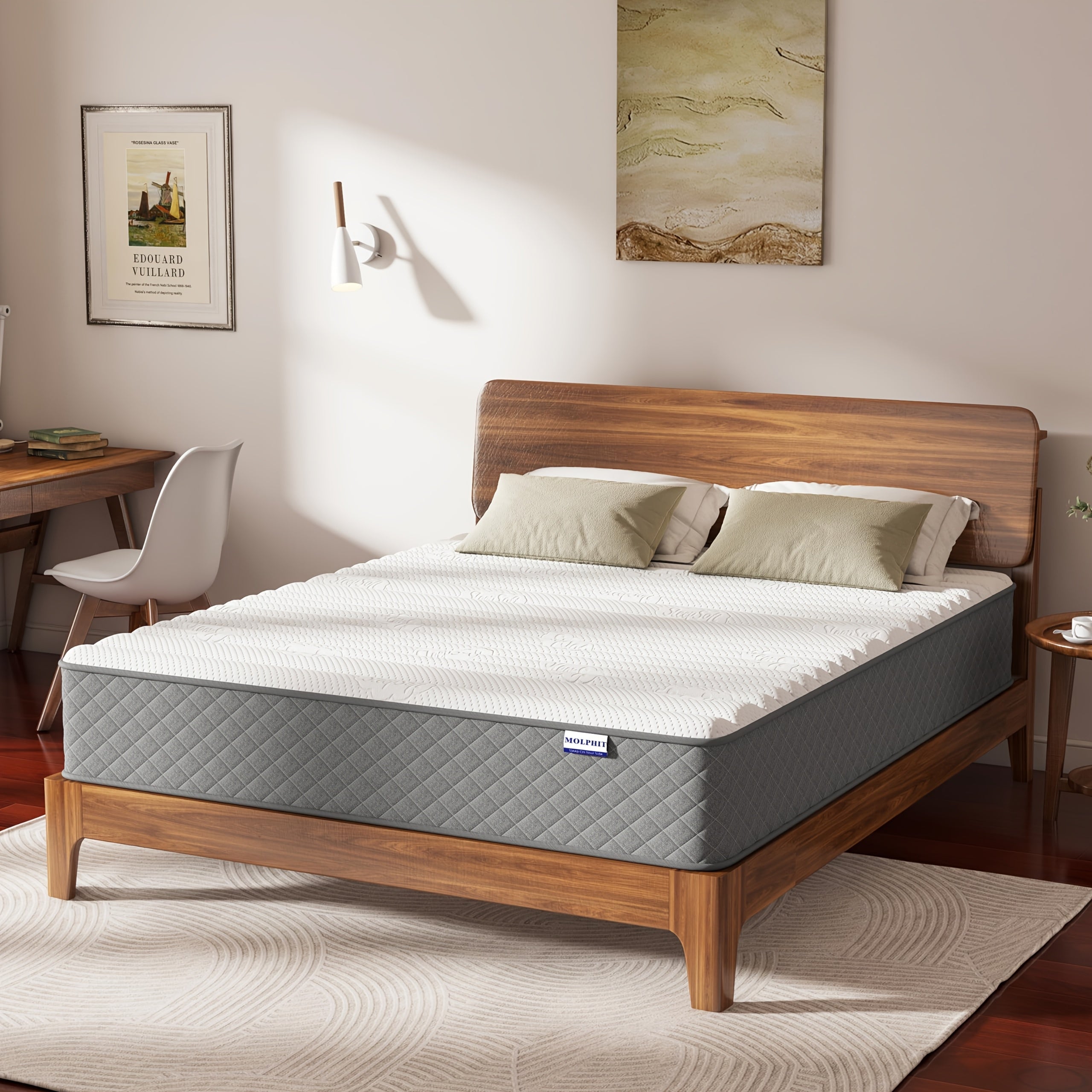 Mattress 140 x 200cm - Hardness H3 and H4 The Innerspring Hybrid Memory Foam Bed in a Box for Ultimate Support and Pressure Relief, Bed Mattress 90 x 200cm