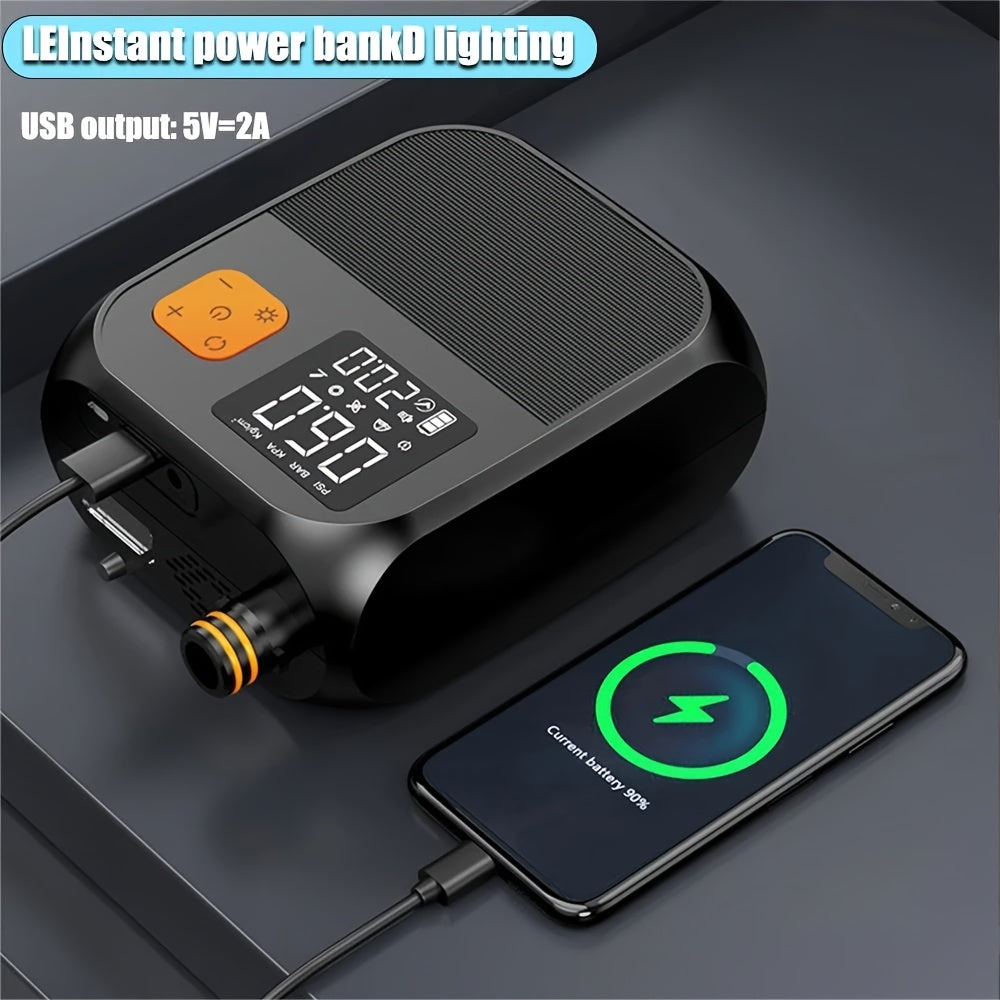 Electric Air Pump Wireless Air Pump 80W Wireless SUP Pump Tire Inflator Dual-Stage Battery Paddle Board Pump for Inflatables Without Battery