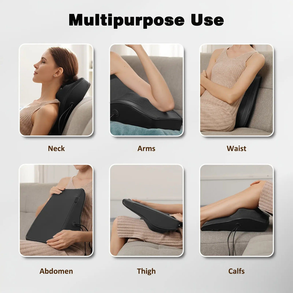 Ein Gerät mit Heizfunktion für Nacken- und Schultermassage - Mit Druck, Roll- und Vibrationsfunktionen, geeignet für Falle, Beine und Körper - Ein perfektes Geschenk für Männer und Frauen, ideal für den Einsatz zu Hause, im Büro und auf Reisen, Muttertags