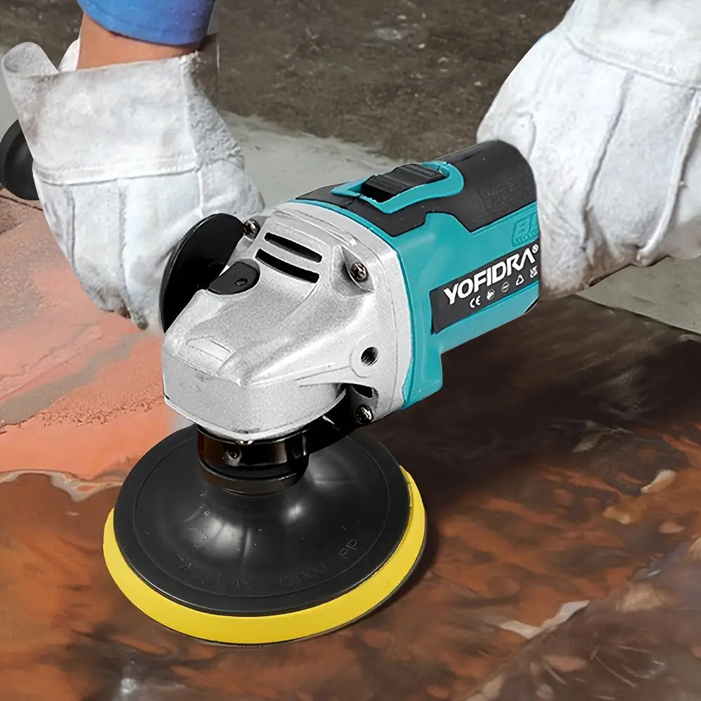 2000W Bürstenloser Winkelschleifer Polierer 125mm, Elektrowerkzeug für Makita 18V Akku (Akku nicht im Lieferumfang enthalten)