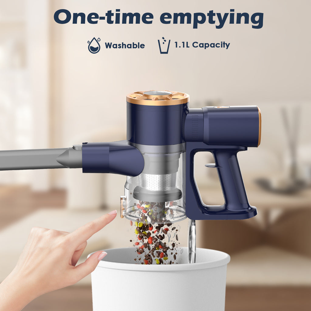 N9 60000Pa Cordless Vacuum Cleaner for Home, 55min Runtime, Upright Carpet Cleaner 6 in 1, 8*2200mAh Battery, Anti-tangle Floor Brush, Powerful Suction, Car Accessories, for House, Pet Hair, Carpet and Hard Floors, Ideal Gift, Home/Car Vacuum Cleaner, Fat
