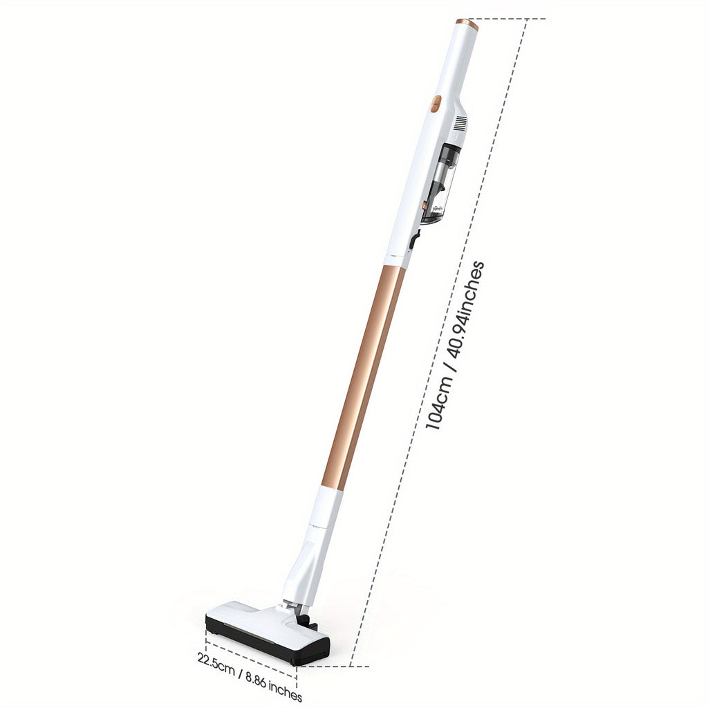 Lubluelu Cordless Stick Vacuum Cleaner - 25KPa Powerful Suction, Lightweight & Portable, 6-in-1 Multi-Surface Cleaning for Carpet, Floor, Pet Hair - 220-240V, 0, 9L Capacity, 6 Accessories, Rechargeable Battery, European Plug, Cordless Vacuum Cleaner, Hom