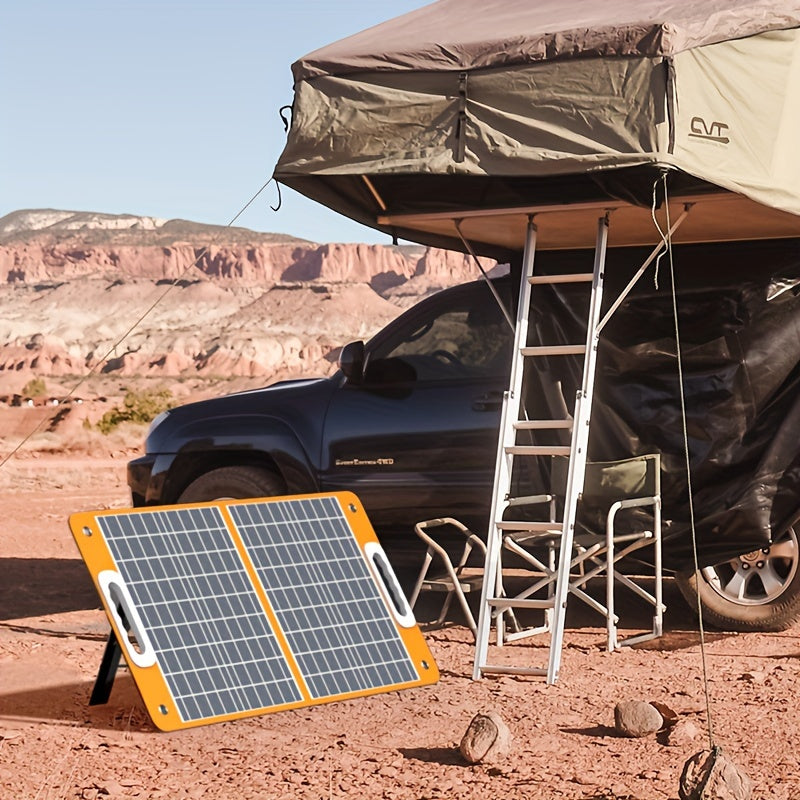 Solar Generator with Solar Panel Included, Flashfish 200W Portable Power Station + 60W Solar Panel, 200W AC Outlets, 151Wh/40800mAh Backup Battery for Home/RV/Camping Power Outage