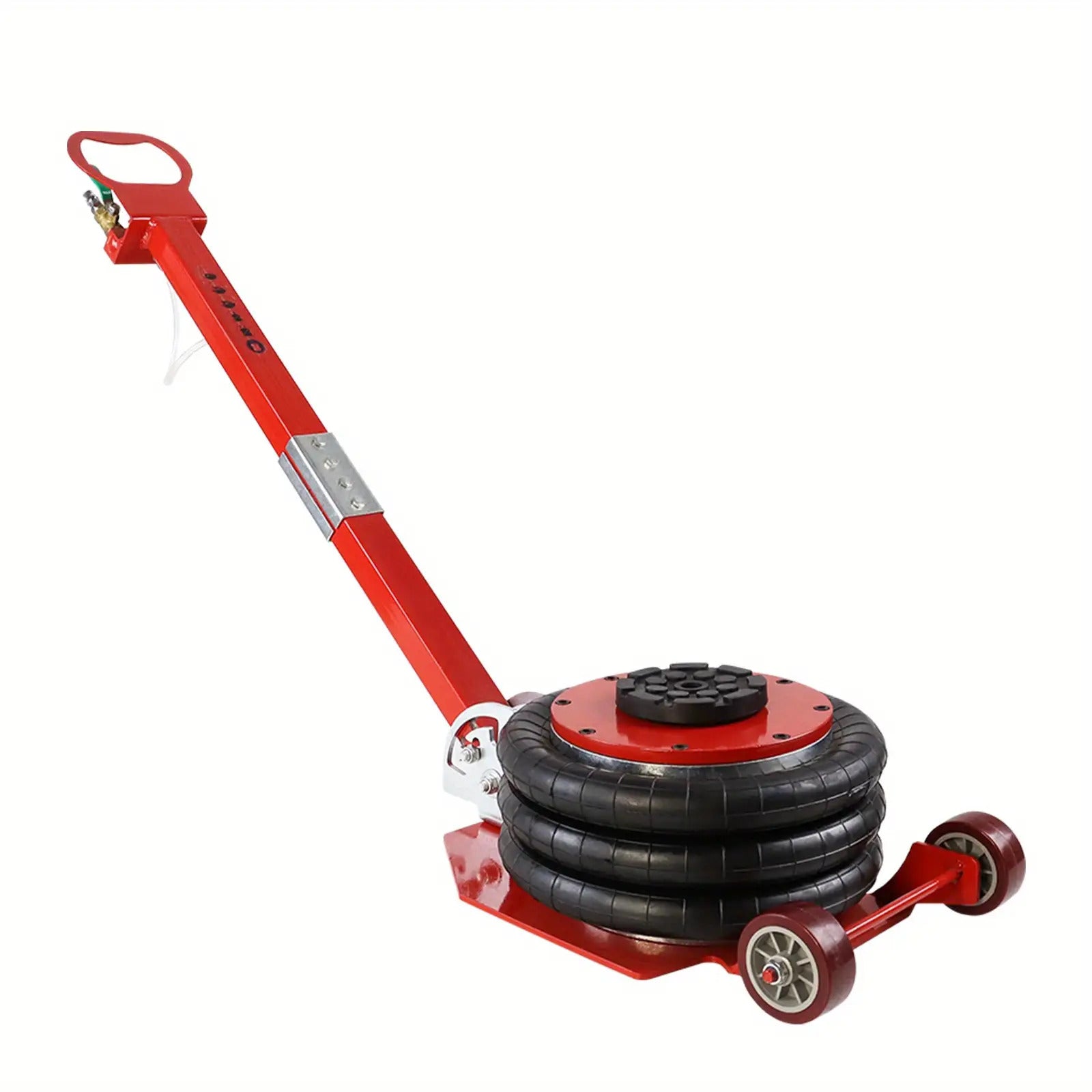 3 Tonnen pneumatischer Wagenheber, dreifachbeuteliger Luftheber, 6600 lbs Hebekraft, 40,0 cm/15,74 in Hebehöhe, pneumatischer Druck für Auto/Reifenwerkstatt, Schnellhebevorrichtung