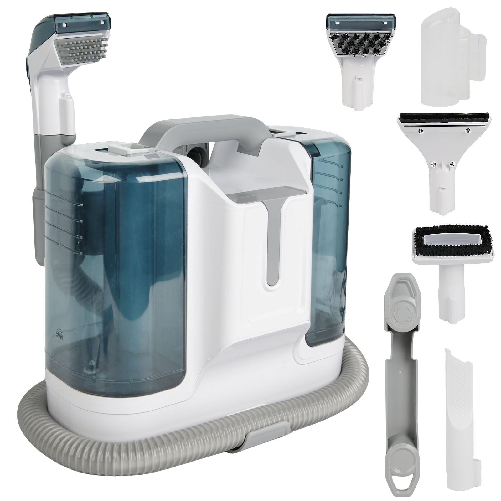 Fabric Cleaner 500W 12Kpa Handheld Carpet Cleaner for Sofa Floor Mats Curtain Spray Suction Integrated Machine Clean Machine
