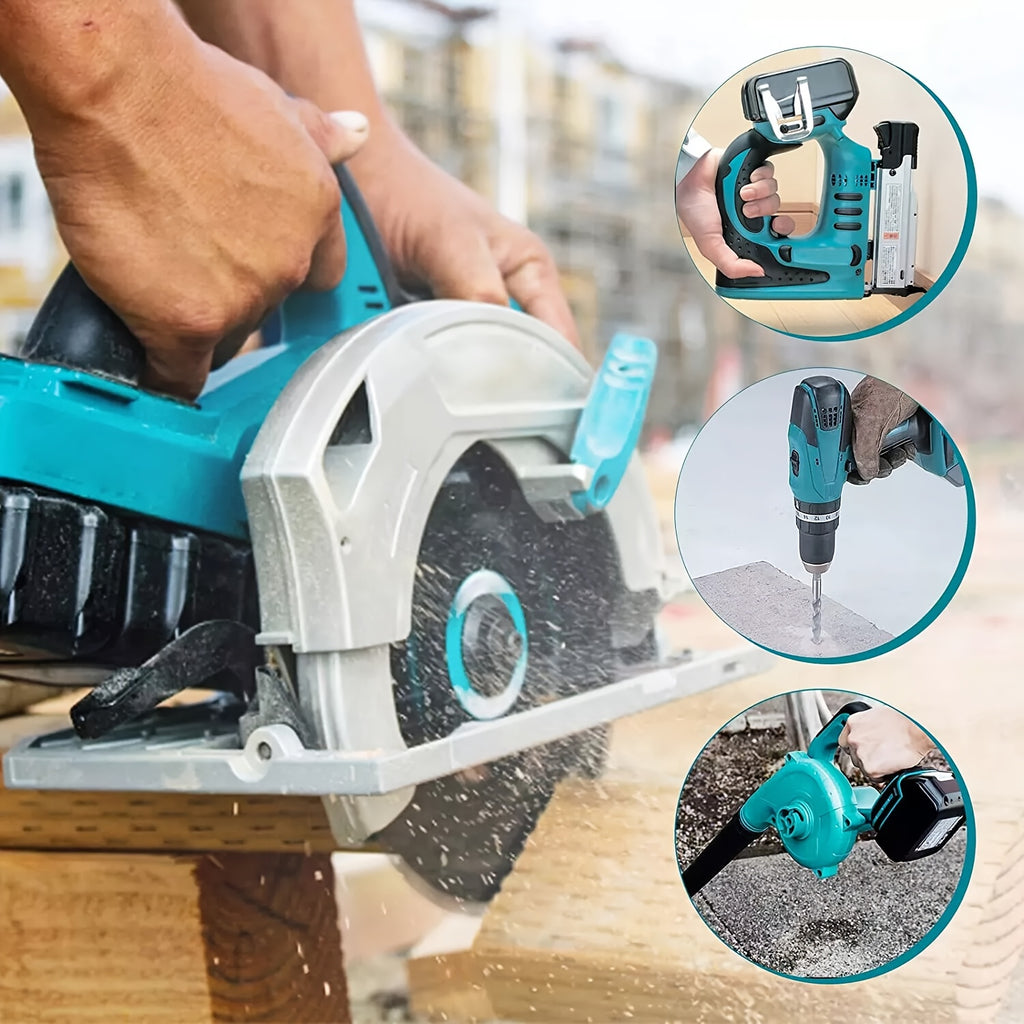 Ersetzbatterie 2X 18V 8000mAh für Makita BL1860B BL1850B BL1840 BL1830 BL1860B BL1815 BL1835 BL1860B BL1845 BL1850 194205-3 LXT-400 mit LED-Werkzeugbatterie