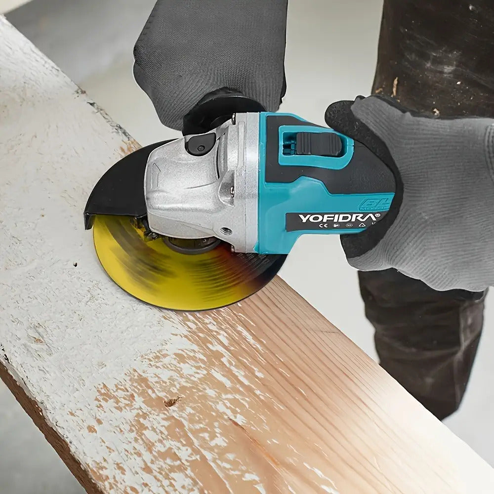 2000W Bürstenloser Winkelschleifer Polierer 125mm, Elektrowerkzeug für Makita 18V Akku (Akku nicht im Lieferumfang enthalten)