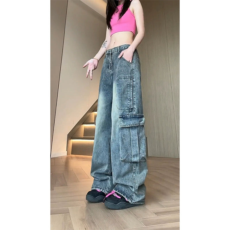 Blue vintage jeans