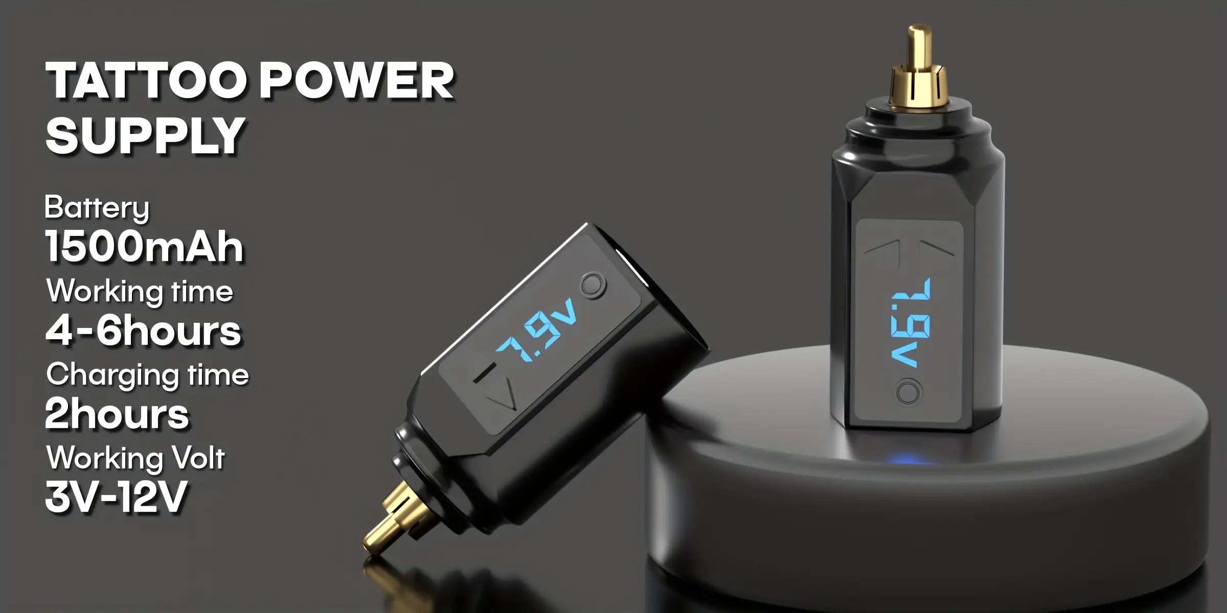 POSEIDON Tattoo-Maschinen-Set Komplettset mit 20 Tätowier-Nadeln, 1500mAh Akku, kabellose Tätowiermaschine inklusive 11 Tinten – Perfekt für Anfänger und professionelle Künstler