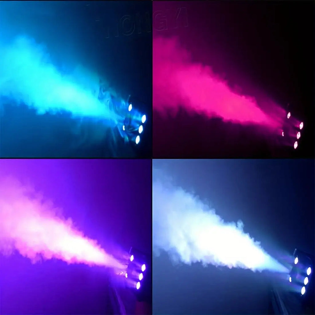 1200W Nebelmaschine mit RGB 6-LED-Beleuchtung, Rauch- und Nebelgenerator für Bühneneffekte | Professionelle Bühnenausrüstung für Theater, Heimunterhaltung, Halloween-Partys, DJs, Nachtclubs und Hochzeiten