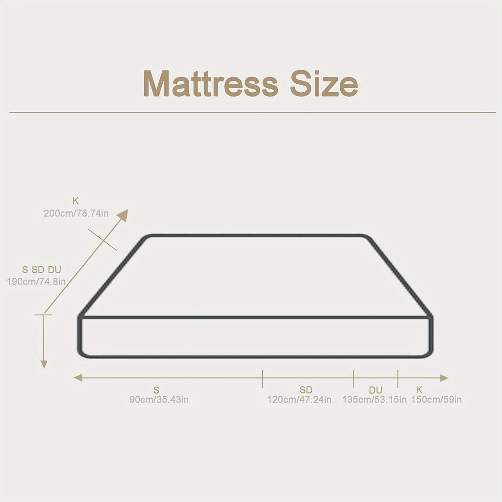 Mattress 140 x 200cm - Hardness H3 and H4 The Innerspring Hybrid Memory Foam Bed in a Box for Ultimate Support and Pressure Relief, Bed Mattress 90 x 200cm