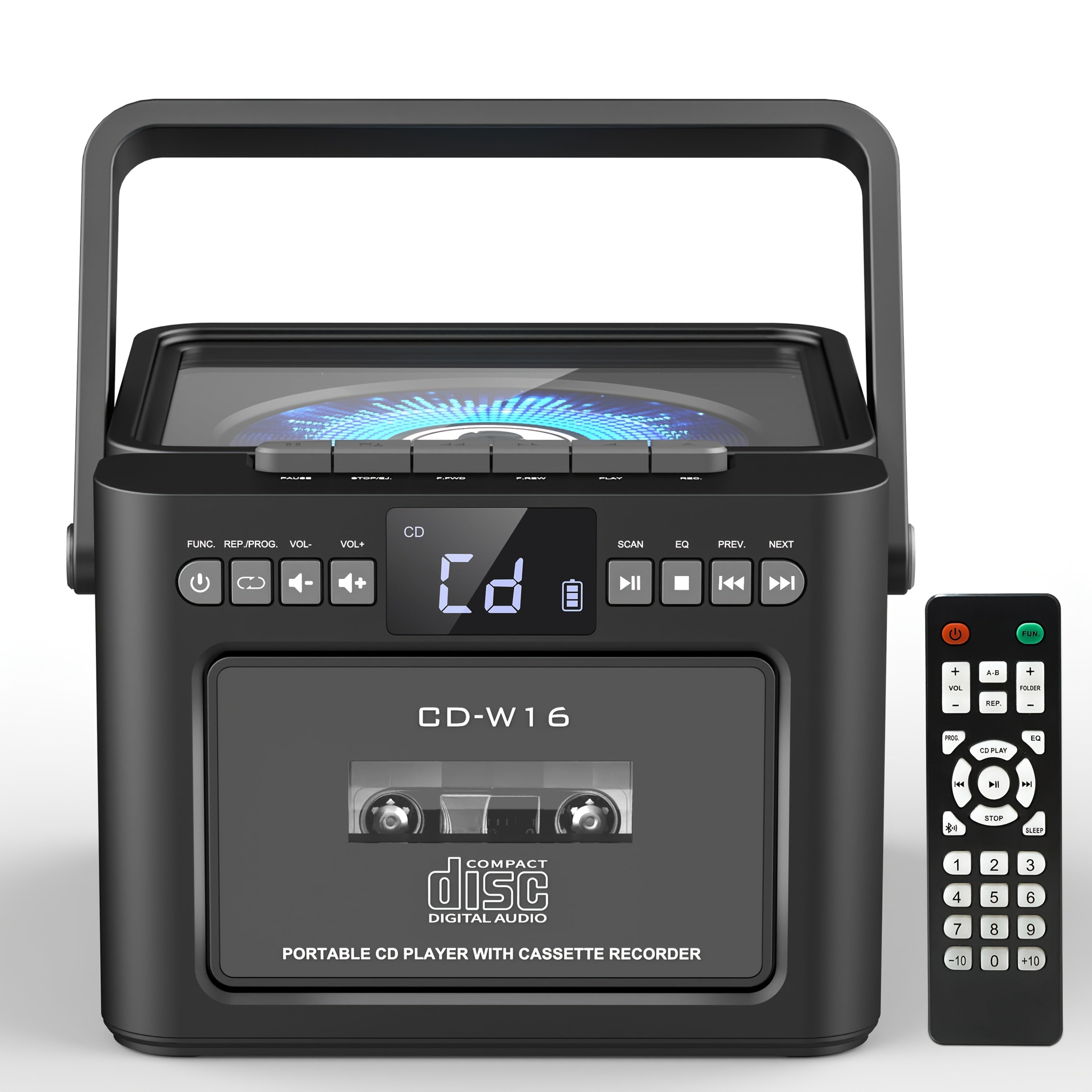 CD Cassette Player Boombox with 5000mAh