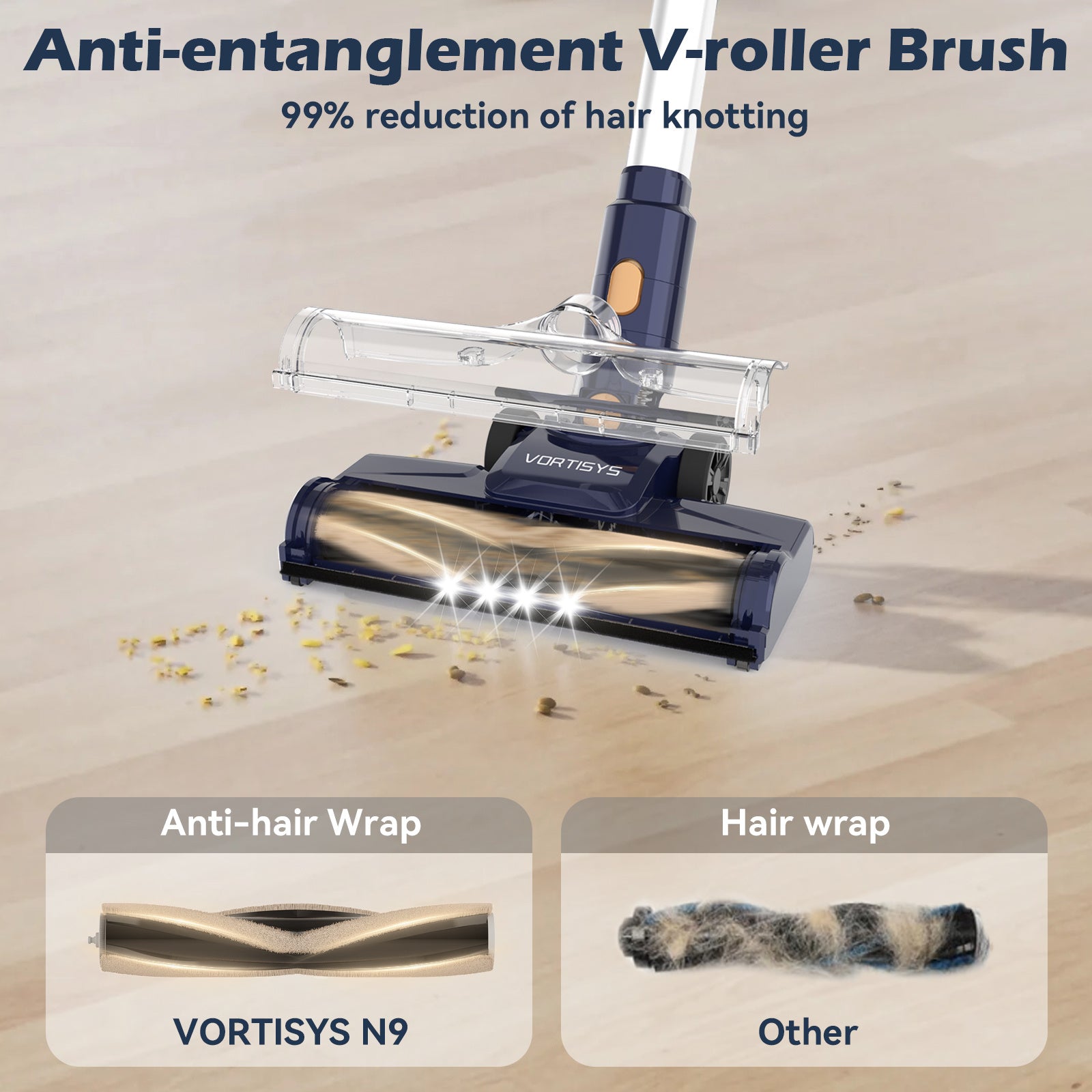 Staubsauger N9 60000Pa Akku-Staubsauger für Zuhause, 55-minütige Laufzeit, 6-in-1 Teppichreiniger, 8*2200mAh Akku, Anti-Verhedderung-Bodenbürste, Leistungsstarker Saugkraft, Auto-Zubehör, Haustierhaare, Teppiche und Hartböden, Ideales Geschenk, Staubsauge