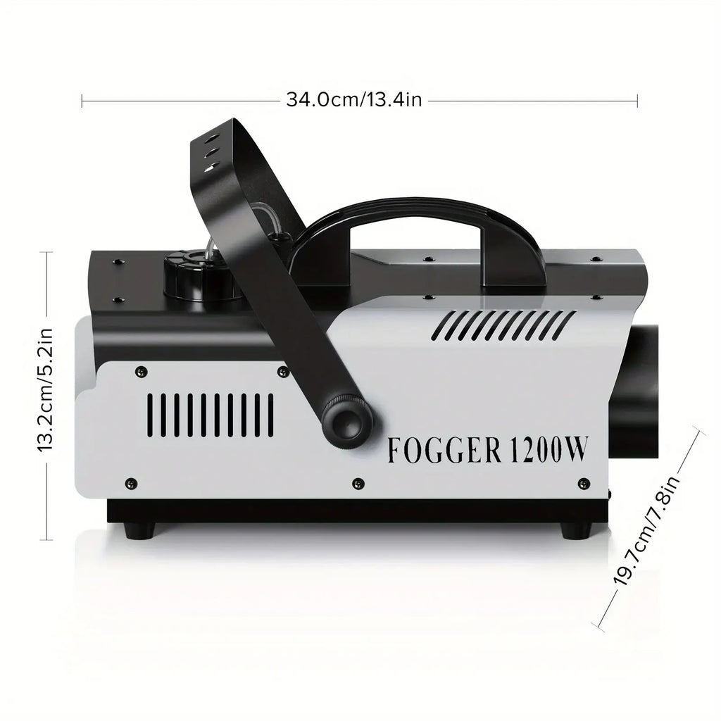 1200W Nebelmaschine mit RGB 6-LED-Beleuchtung, Rauch- und Nebelgenerator für Bühneneffekte | Professionelle Bühnenausrüstung für Theater, Heimunterhaltung, Halloween-Partys, DJs, Nachtclubs und Hochzeiten