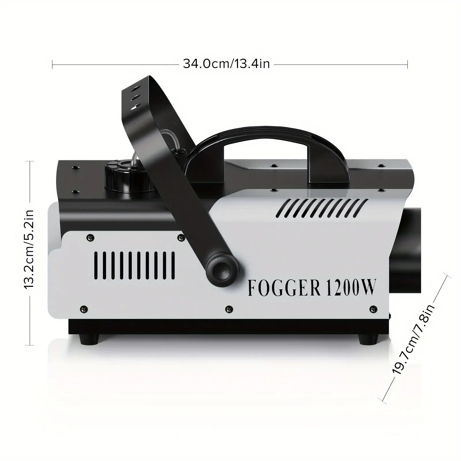 1200W Nebelmaschine mit RGB 6-LED-Beleuchtung, Rauch- und Nebelgenerator für Bühneneffekte | Professionelle Bühnenausrüstung für Theater, Heimunterhaltung, Halloween-Partys, DJs, Nachtclubs und Hochzeiten