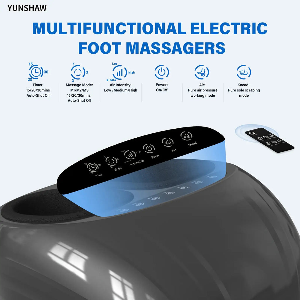 YUNSHAW Shiatsu-Fußmassagegerät – Entspannung für müde Muskeln & Fußsohlen, tiefe Knetmassage, fördert Durchblutung und Fußgesundheit, ideal für Zuhause oder Büro, passt bis zu Schuhgröße 45 (US 11), YUNSHAW