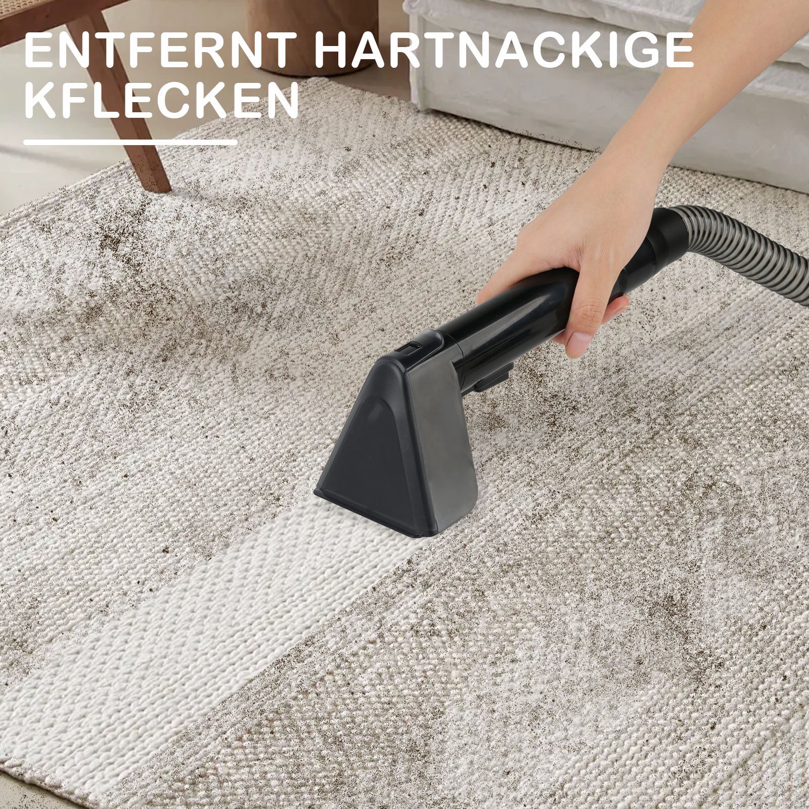 Fabric Cleaner 500W 12Kpa Handheld Carpet Cleaner for Sofa Floor Mats Curtain Spray Suction Integrated Machine Clean Machine